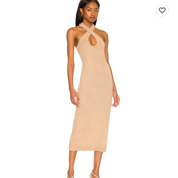 LPA Alyssa Dress in Tan - Picture 1 of 4